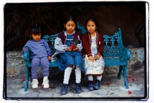 three-girls-on-bench-teotitlan
